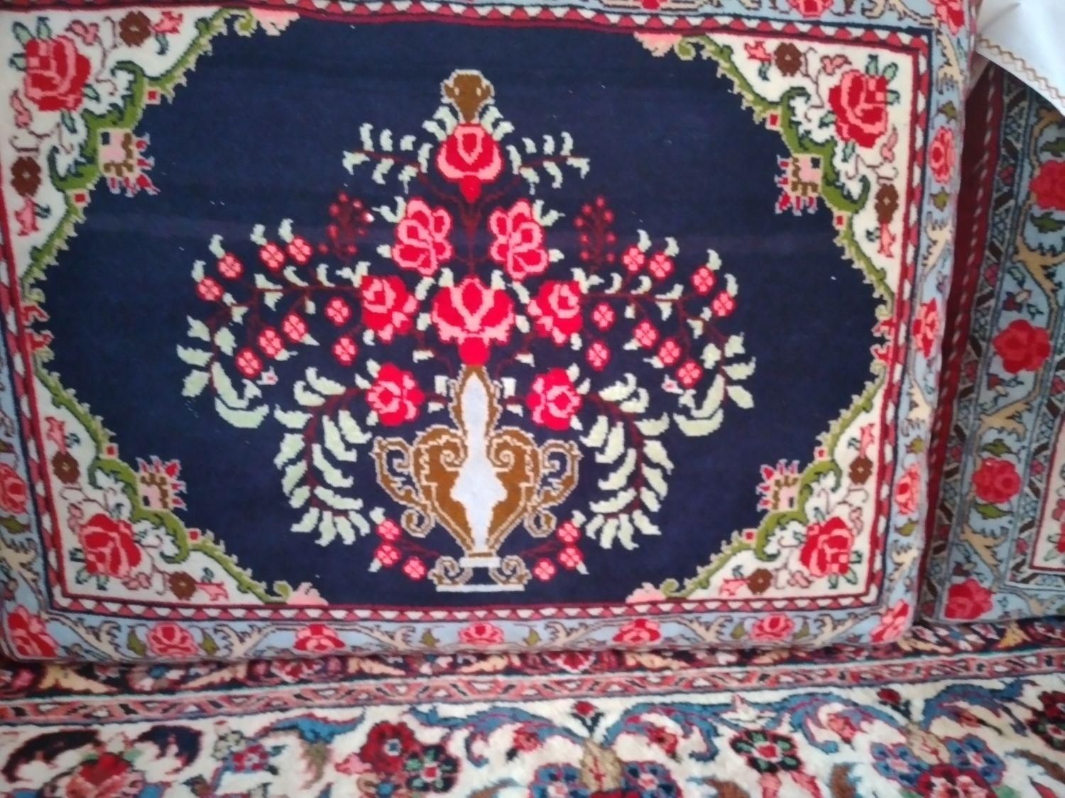 یک جفت پشتی دست بافت|پشتی|همدان, |دیوار