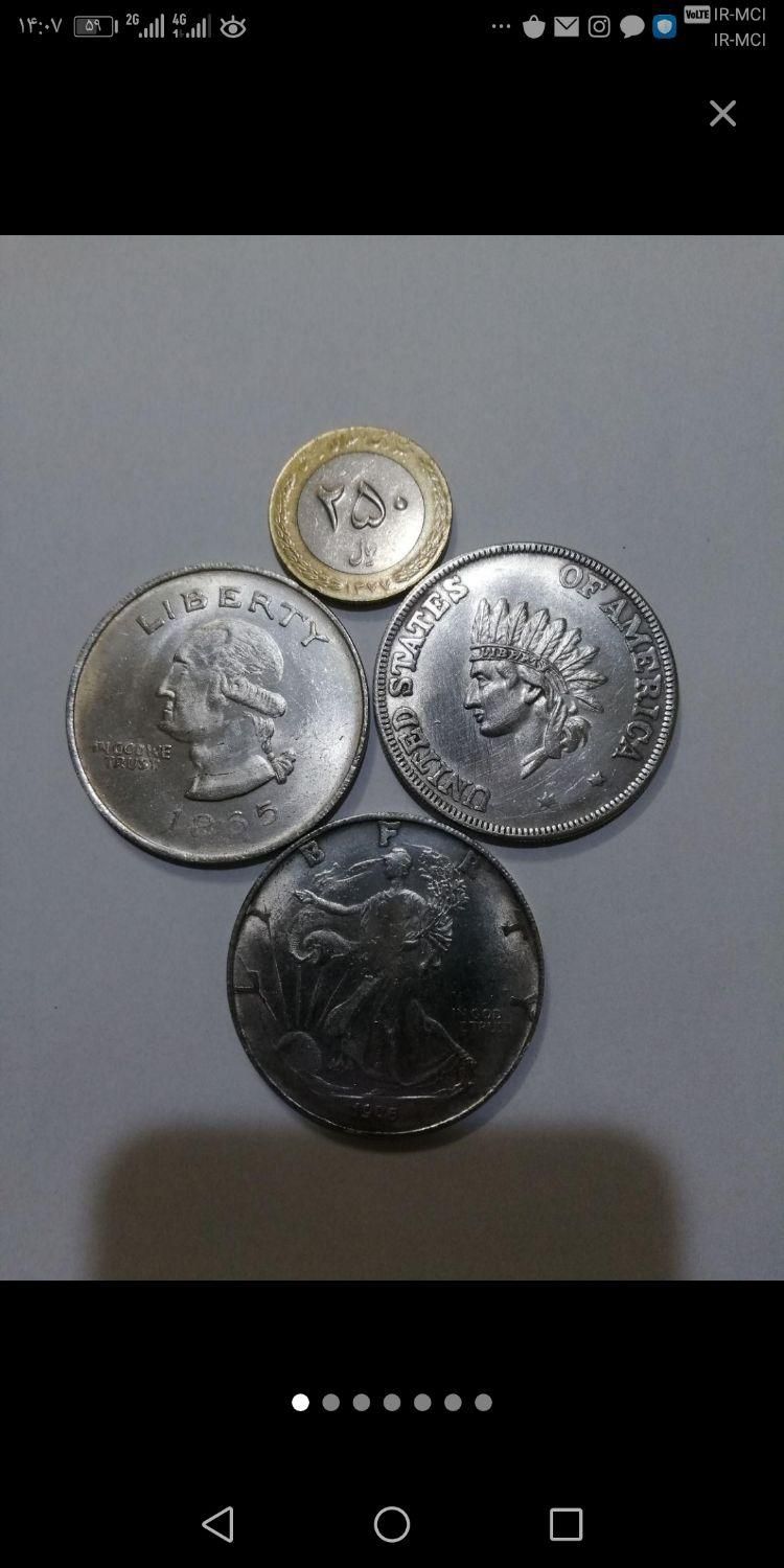 سکه های درشت|کلکسیون سکه، تمبر، اسکناس|آبیک, |دیوار