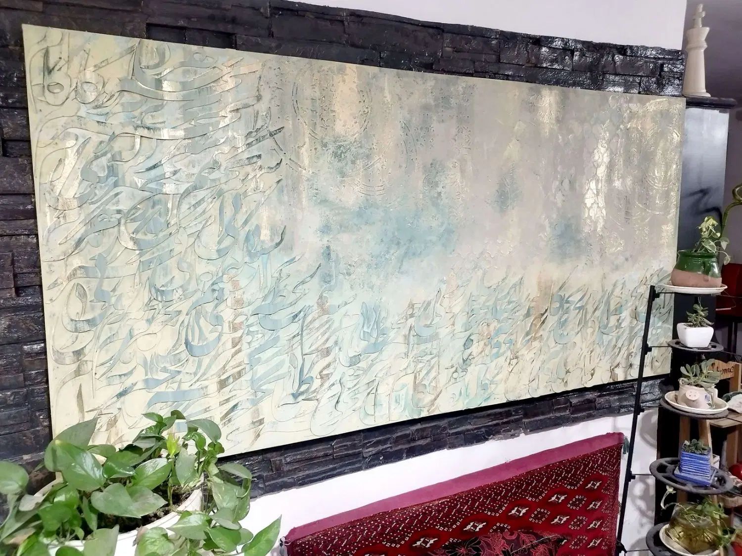 تابلوها دکوراتیو/نقاشیخط برجسته سایز بزرگ(نیم بها)|تابلو، نقاشی، عکس|تهران, استخر|دیوار