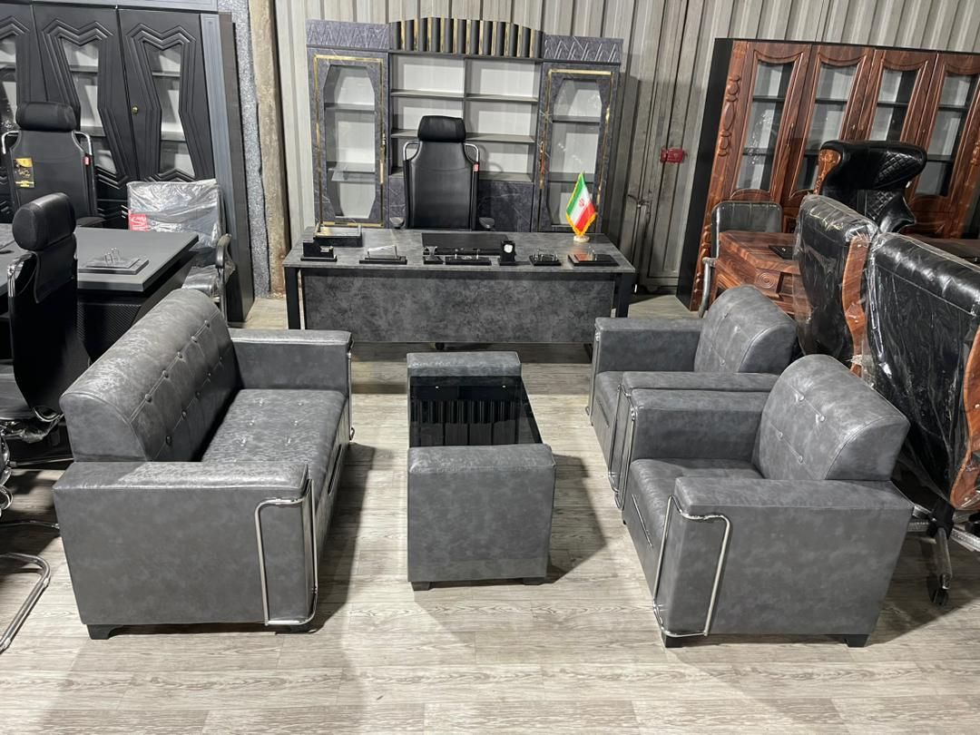 مبلمان کریستال میز مدرن کانترماربل صندلی مدیریت|دفتر کار|ارومیه, |دیوار