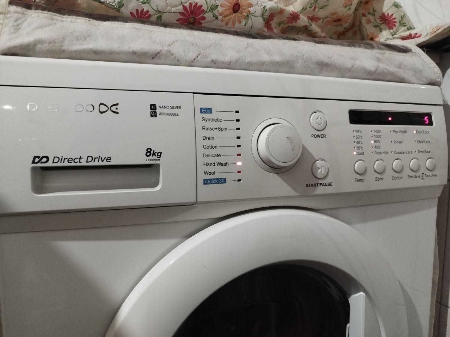 ماشین لباسشویی دوو مدل DWK-82141 ظرفیت 8 کیلوگرم|ماشین لباسشویی و خشک‌کن لباس|تهران, کوثر|دیوار