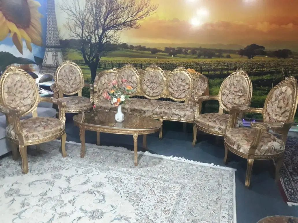 مبل استیل ۷ نفره|مبلمان خانگی و میز عسلی|کرج, شهرک ولیعصر|دیوار