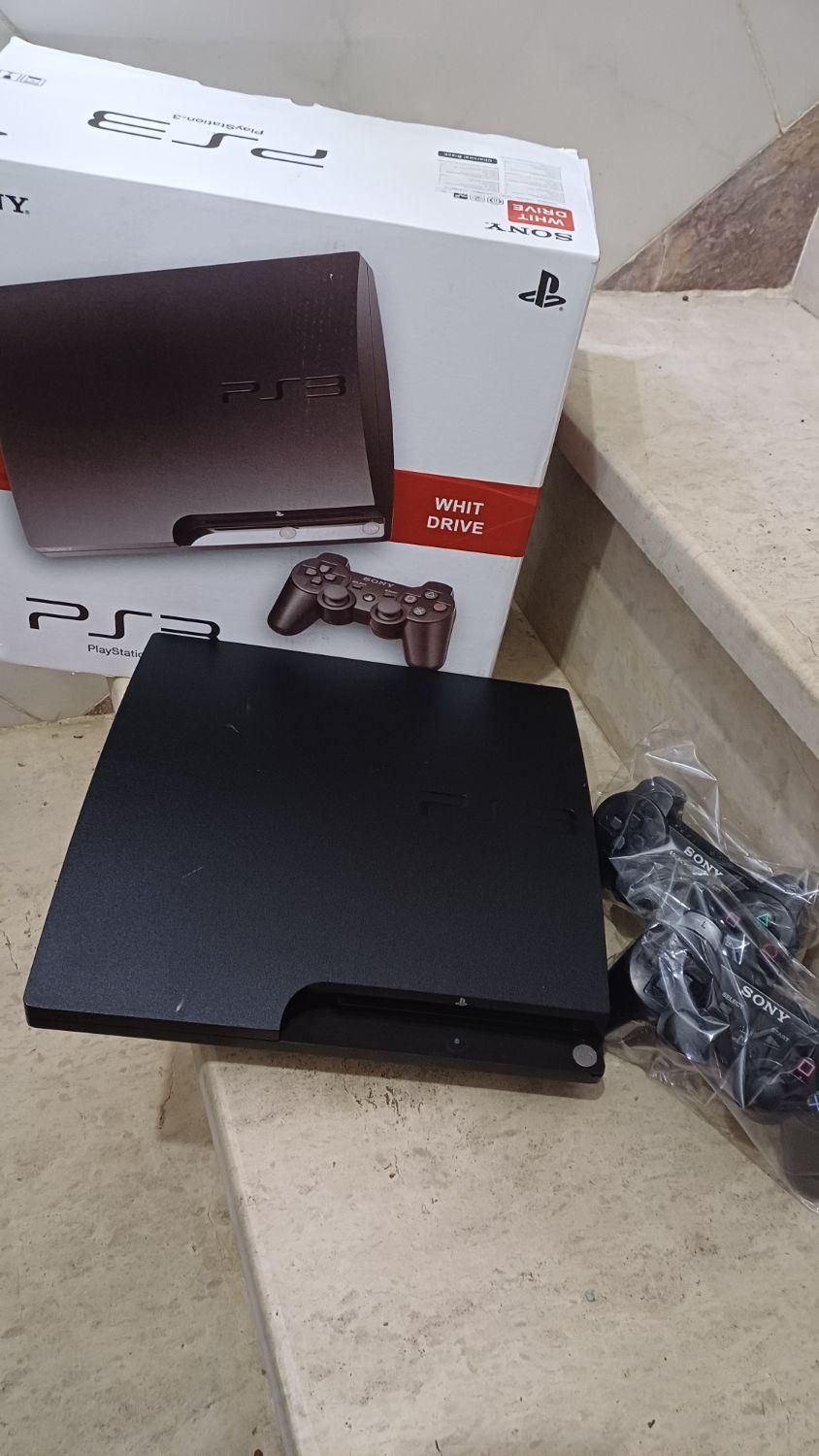 سونی۳ اسلیم ps3 پلی استیشن۳ ۷۵۰ گیگ دو دسته|کنسول، بازی ویدئویی و آنلاین|قم, شاه سید علی|دیوار