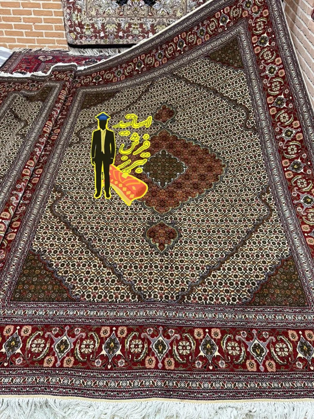 فرش جفت۶مترماهی ۴۰رج دقیق مرند(اقساط بدون بهره)|فرش|تبریز, |دیوار