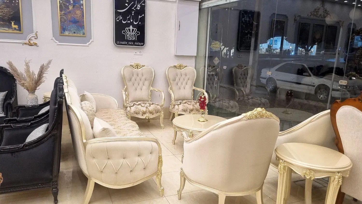 مدل سوپرلوکس ورسای۸نفره بهمراه۳تیکه میزوعسلی گرد|مبلمان خانگی و میز عسلی|ملایر, |دیوار