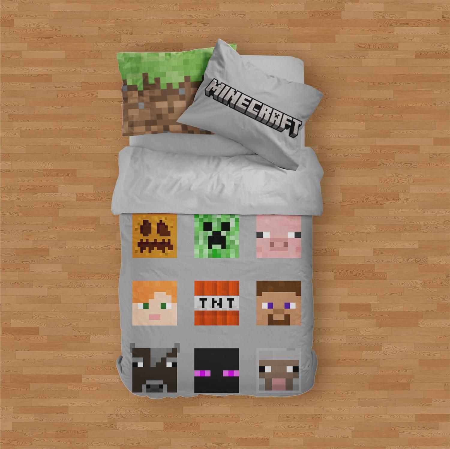 ست خواب چهار تکه ماینکرافت minecraft|سرویس روتختی|تهران, میدان ولیعصر|دیوار