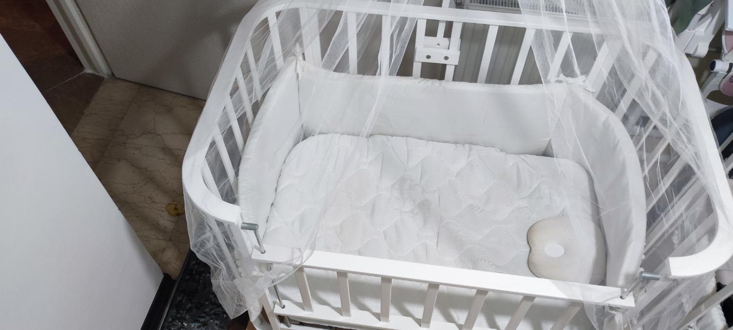 تخت گهواره ای کنار مادر|اسباب و اثاث بچه|تهران, امامت|دیوار