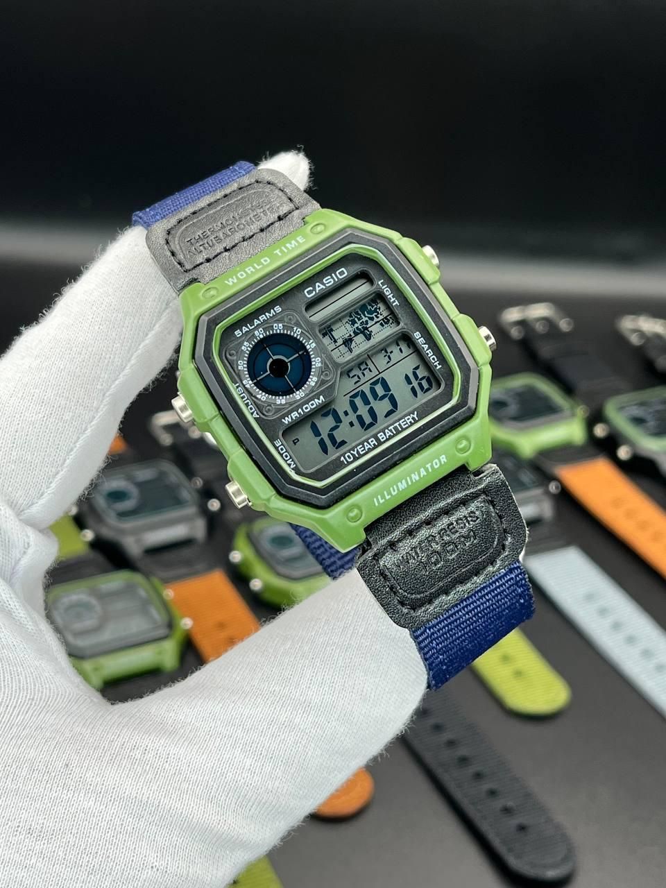 ساعت مچی casio جهان نما اصل ژاپن بند برزنتی|ساعت|همدان, |دیوار