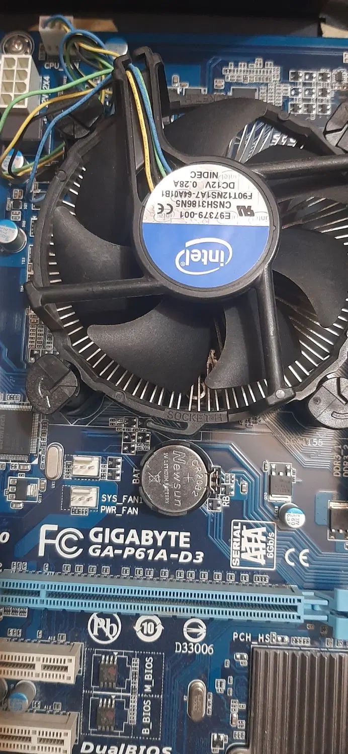باندل مادربرد گیگا P61A + cpu i5 3470 + رم ۸|قطعات و لوازم جانبی رایانه|تهران, شهرک هما|دیوار