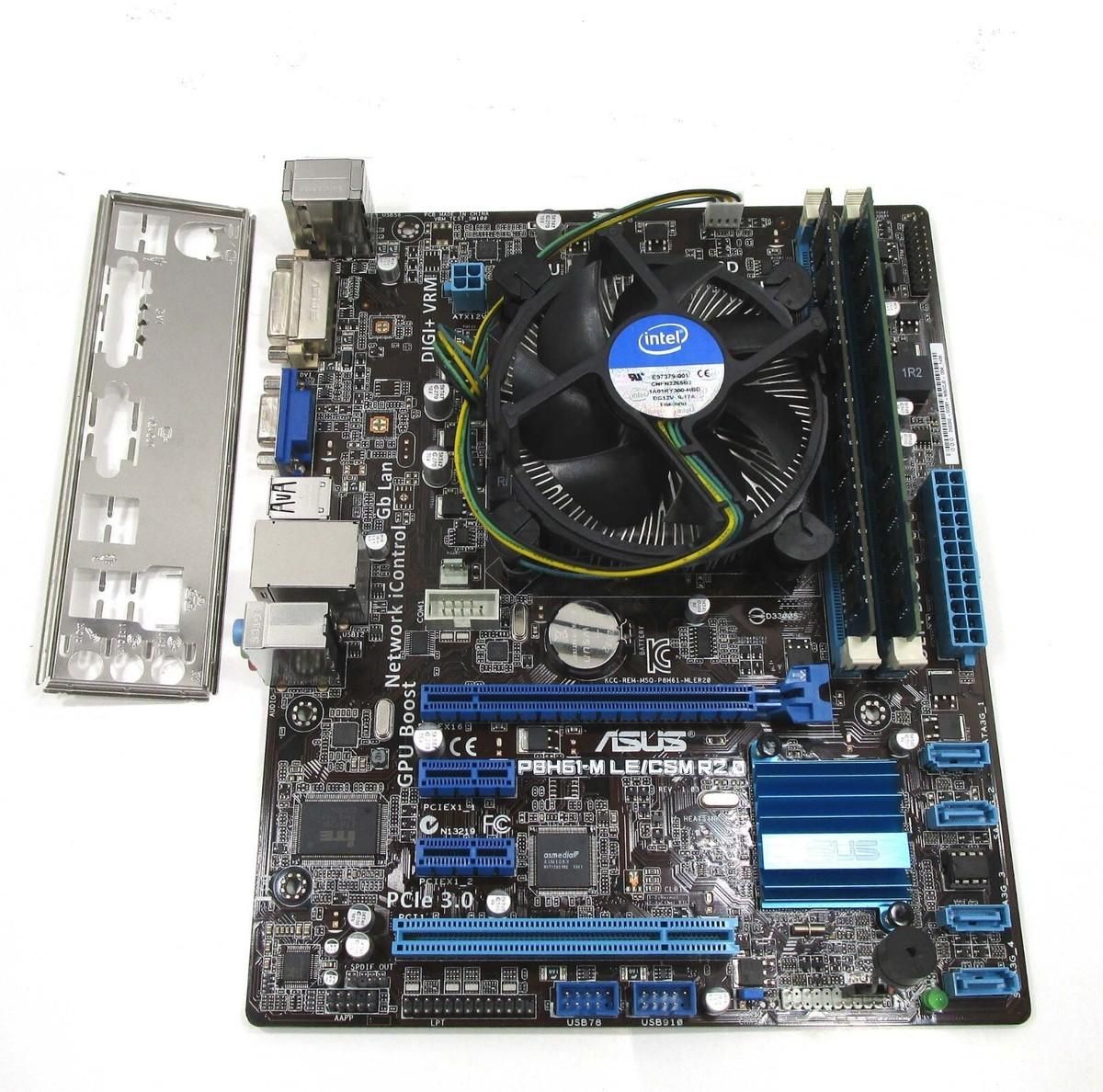 باندل مادربرد مادربورد Asus H61 با Cpu و ۴ گیگ رم|قطعات و لوازم جانبی رایانه|تهران, تهران‌نو|دیوار