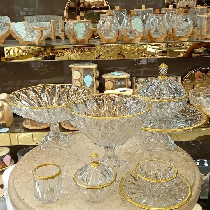 سرویس پذیرایی سرویس بلور کریستال سرویس آجیل عید|ظروف سرو و پذیرایی|قم, نیروگاه|دیوار