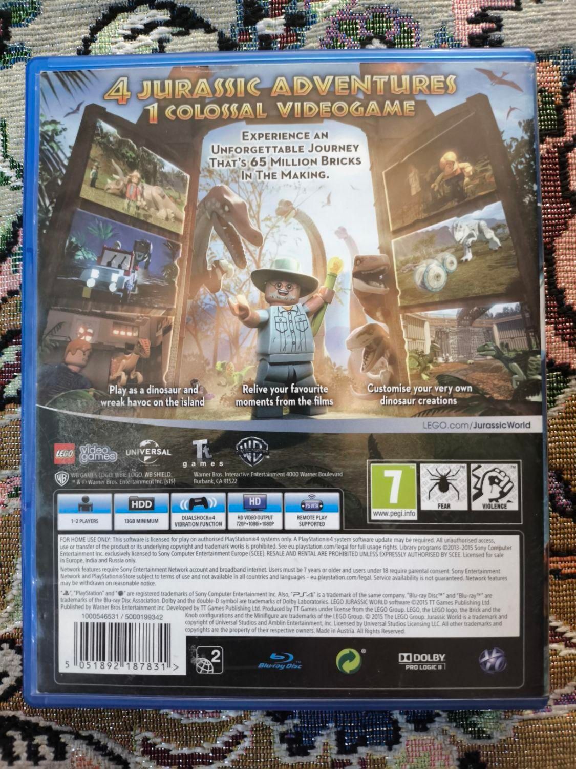 بازی lego jurassic world|کنسول، بازی ویدئویی و آنلاین|تهران, مینی‌سیتی (شهرک نفت)|دیوار