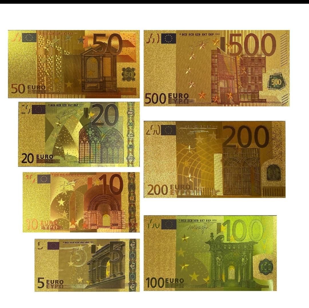 یورو و دلار کلکسیونی و تزیینی ( روکش آب طلا )|کلکسیون سکه، تمبر، اسکناس|کرج, شهرک بنفشه|دیوار