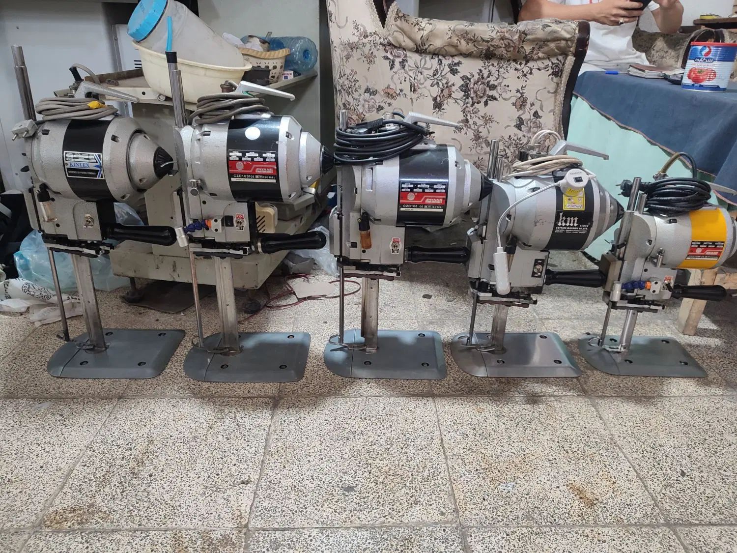 چرخ خیاطی قیچی برقی برش دایانگ کنتکس کی ام ژاپن|ماشین‌آلات صنعتی|ری, فیروزآباد|دیوار