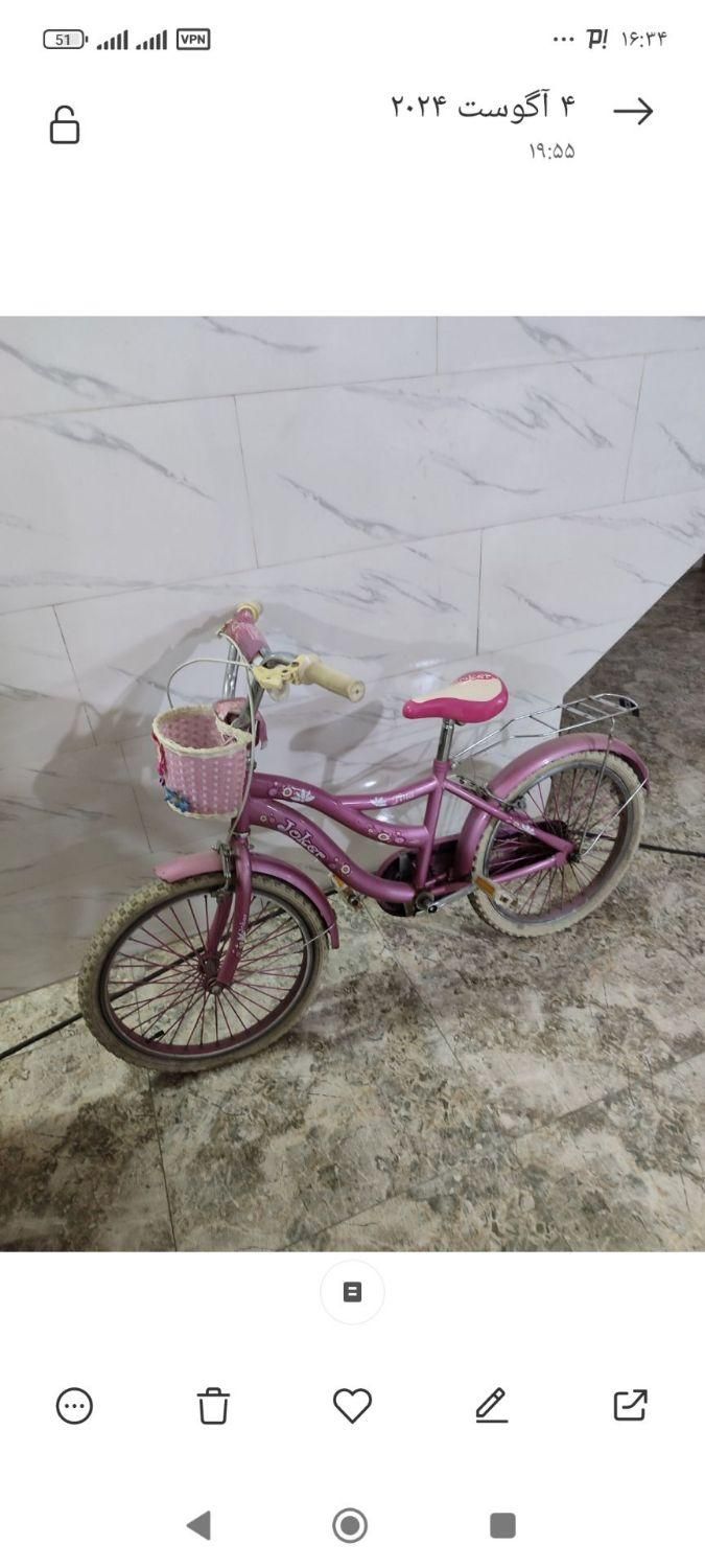 دوچرخه دخترانه|دوچرخه، اسکیت، اسکوتر|گلستان (تهران), |دیوار