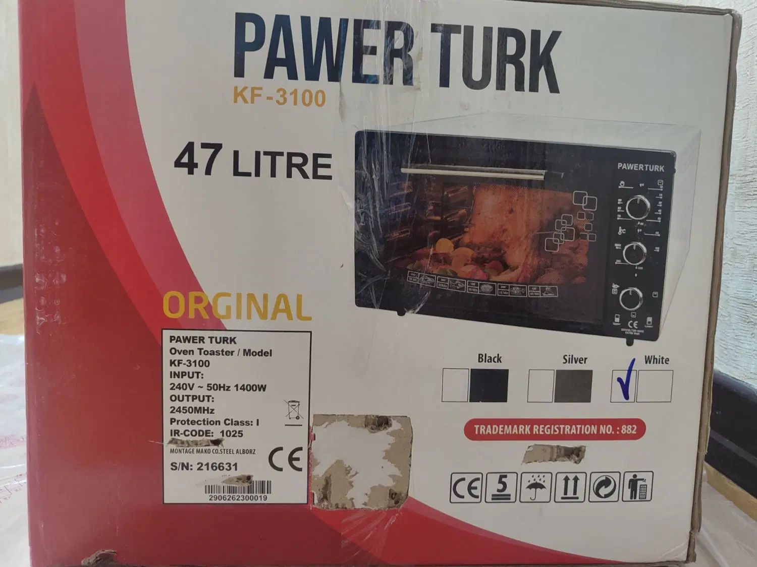 آون توستر PAWER TRURK|اجاق گاز و لوازم برقی پخت‌وپز|اصفهان, کوی امیریه|دیوار
