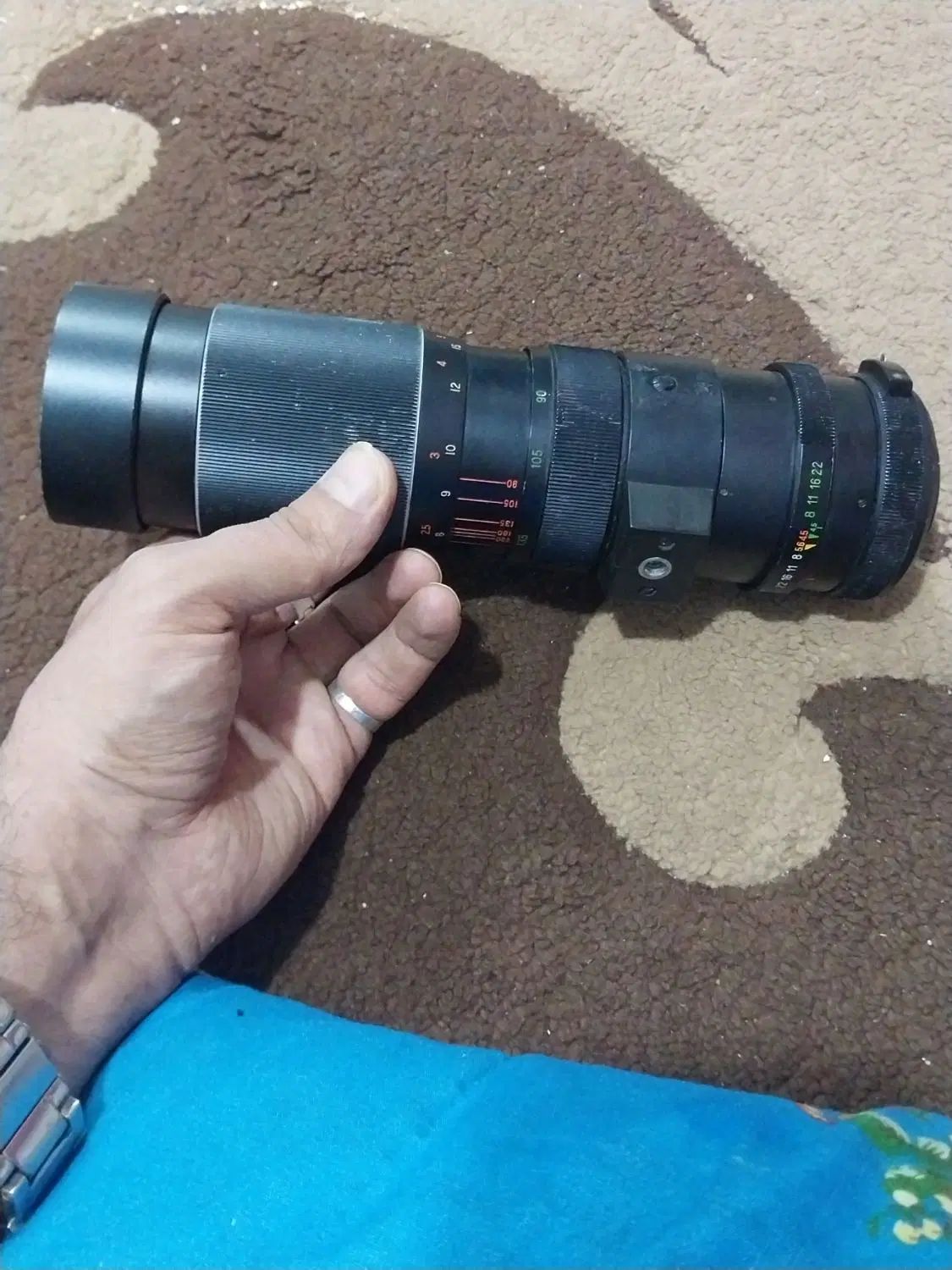 لنزتله زوم (اصل ژاپن) با دیافراگم باز وجای تک پایه|دوربین عکاسی و فیلم‌برداری|تهران, آذربایجان|دیوار
