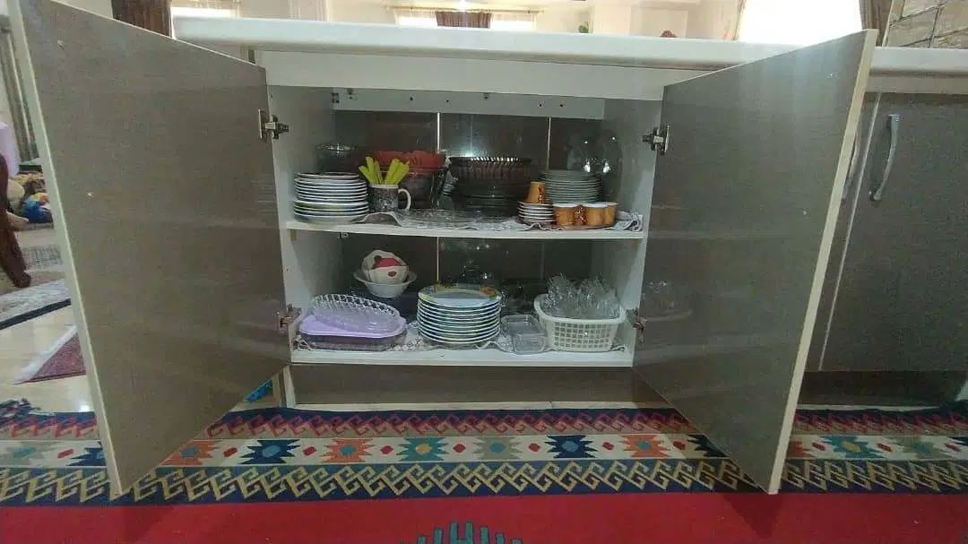 کابینت زمینی آماده درحد نو چوبی مشابه هایگلس|مصالح و تجهیزات ساختمان|رشت, چمارسرا|دیوار