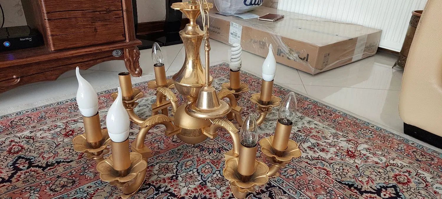 یک  جفت لوستر ۸ شعله علی انصاری|لوستر و چراغ آویز|تهران, هفده شهریور|دیوار