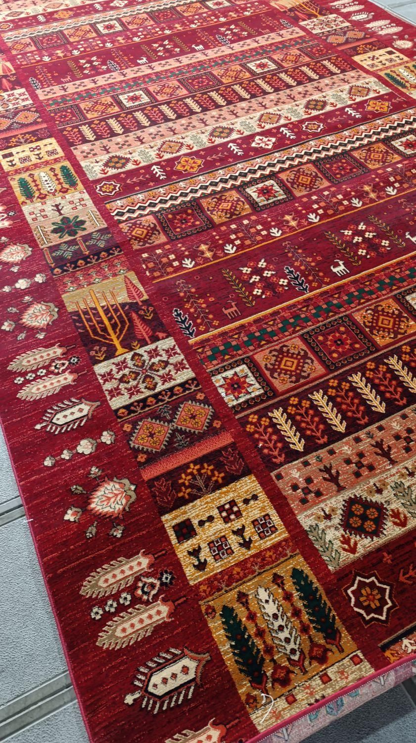 گبه برشی سنتی* شهرموکت|گلیم، جاجیم، گبه|قم, امامزاده ابراهیم|دیوار