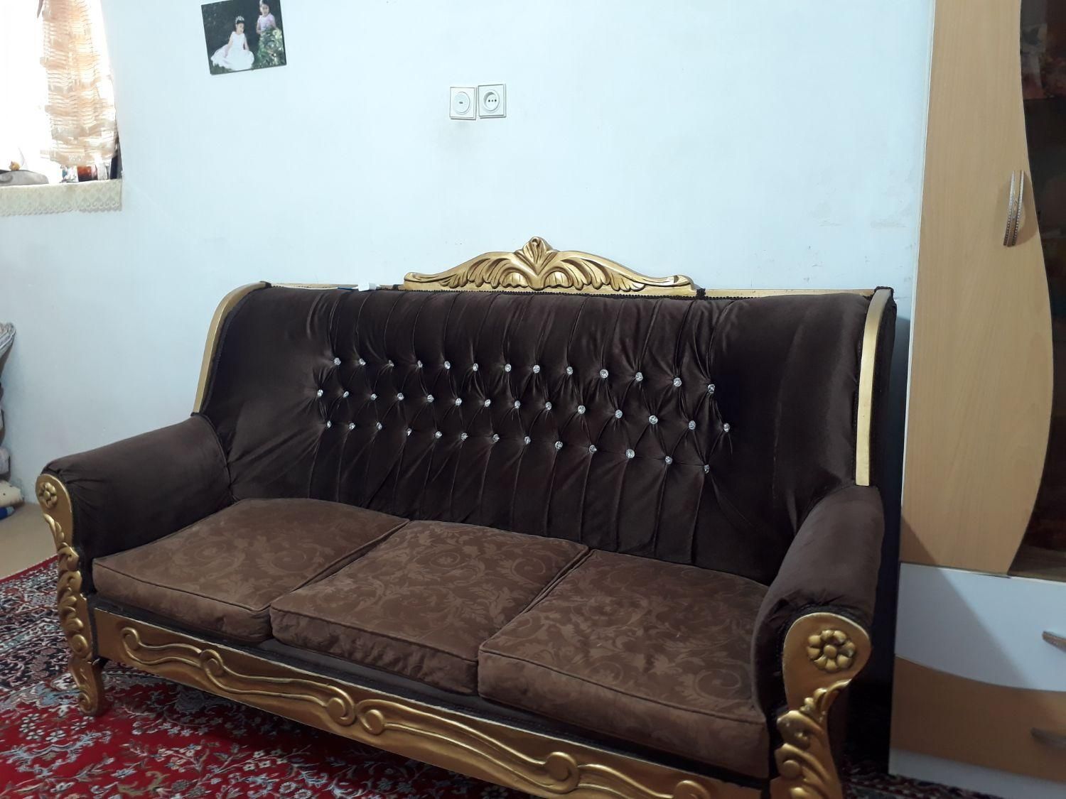 مبل هف نفر سالم ،بدون پارگی|مبلمان خانگی و میز عسلی|قوچان, |دیوار