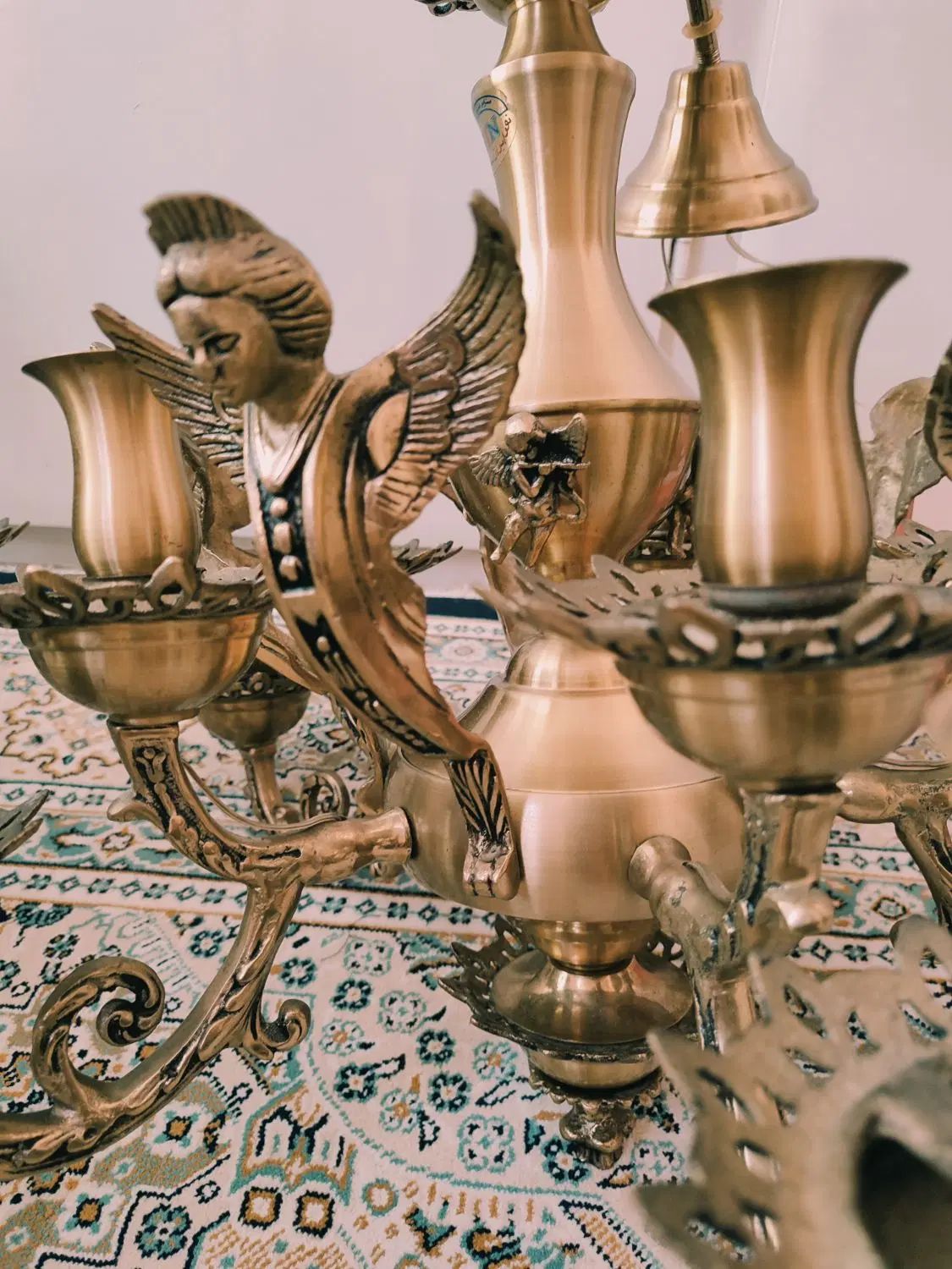لوستر برنز مدل فرشته|لوستر و چراغ آویز|تهران, ارم|دیوار