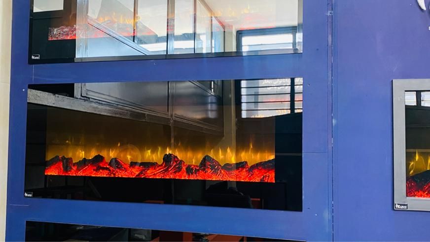 شومینه/ ترند/ برقی مدل rsw|بخاری، هیتر، شومینه|بندر گناوه, |دیوار