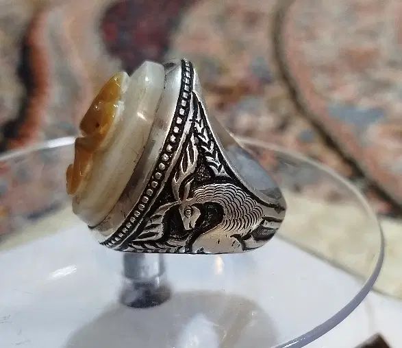 انگشتر نقره عقیق برجسته کهن ...|جواهرات|مشهد, کوشش|دیوار