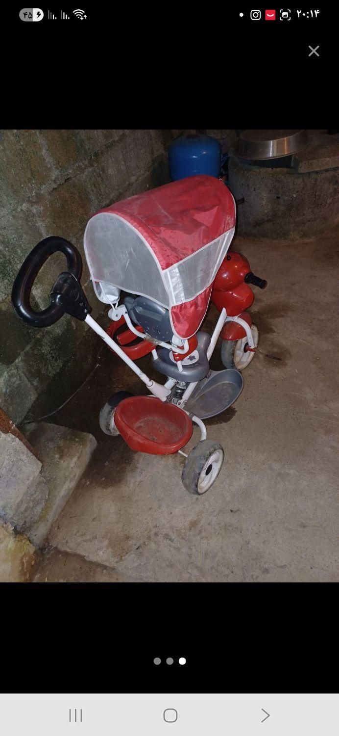 سه چرخه کودک|دوچرخه، اسکیت، اسکوتر|لاهیجان, بوجایه|دیوار