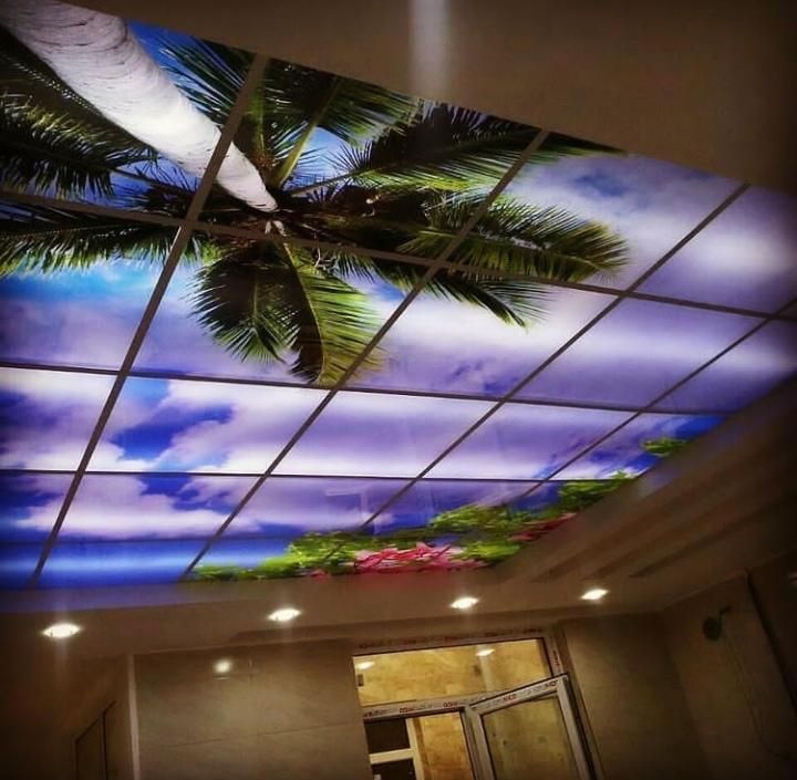 اسمان مجازی تایل اسمان چاپی تایل سقفی چاپ مستقیم|مصالح و تجهیزات ساختمان|تهران, بلورسازی|دیوار