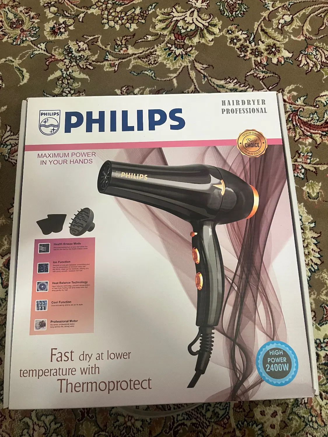 سشوار PHILIPS 2400 W|آرایشی، بهداشتی، درمانی|تهران, خزانه|دیوار