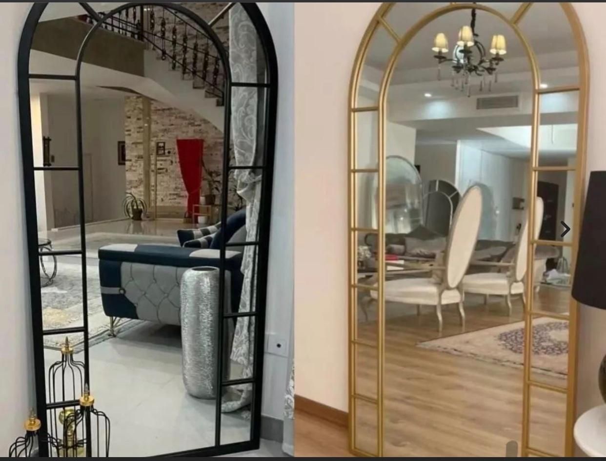 تولید اینه گنبدی قدی فلزی ساده پنجره ای پایه دار|آینه|کرج, گوهردشت|دیوار