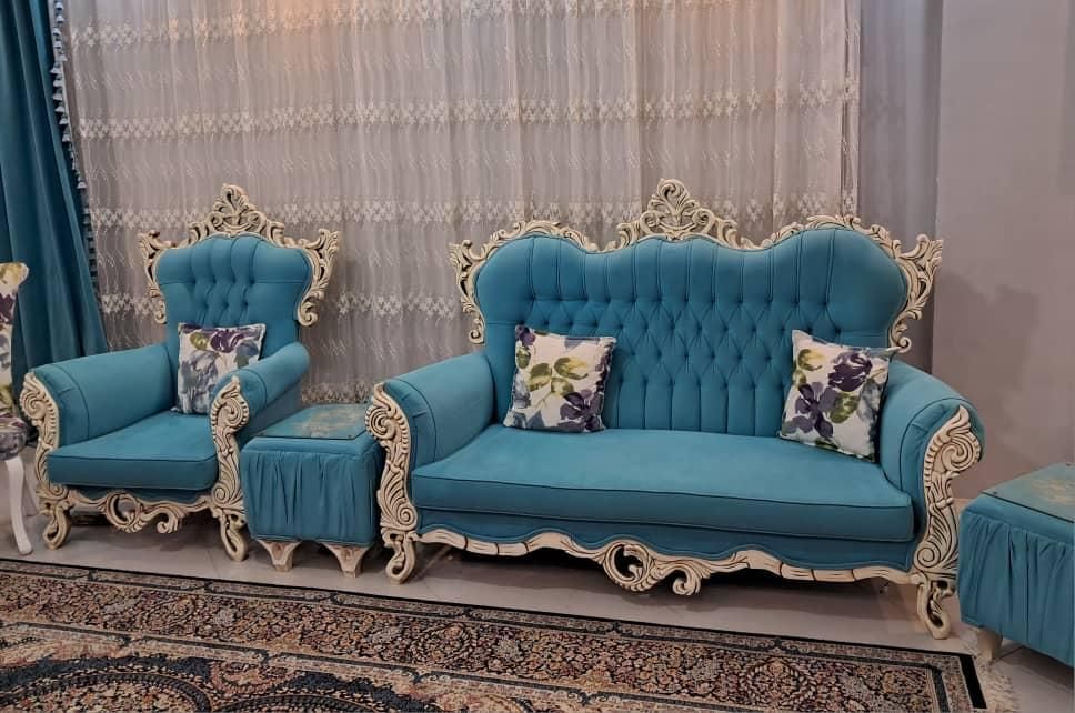 مبل کلاسیک 10نفره خوش رنگ و در حد|مبلمان خانگی و میز عسلی|مشهد, سجادیه|دیوار