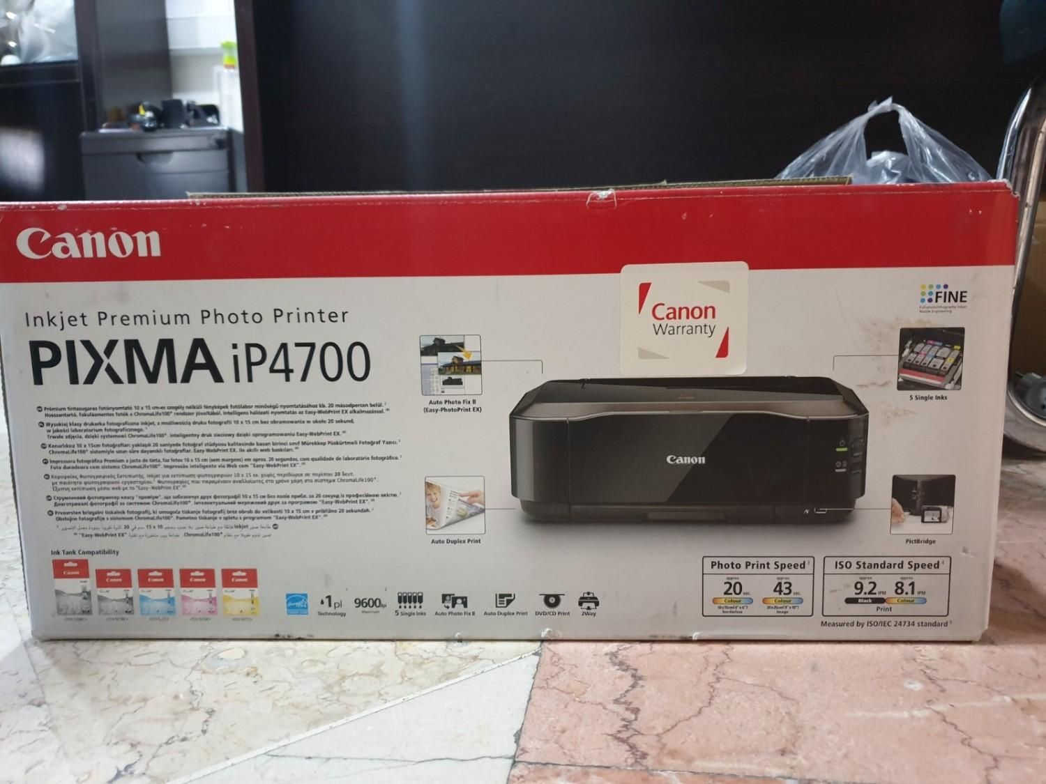 پرینتر رنگی canon PIXMA iP4700|پرینتر، اسکنر، کپی، فکس|تهران, سیدخندان|دیوار