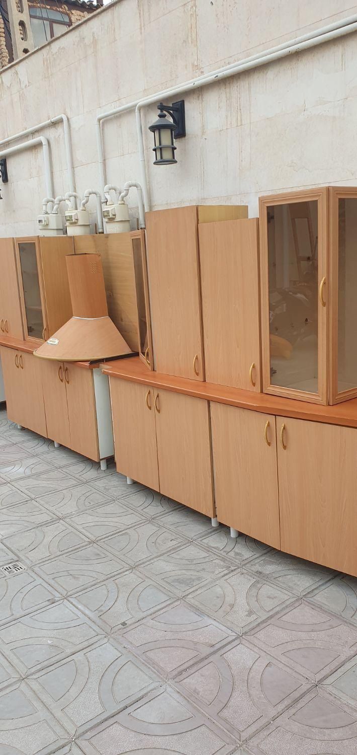 ۱۶ متر کابینت آشپزخانه ست کامل ام دی اف خارجی|مصالح و تجهیزات ساختمان|تبریز, |دیوار