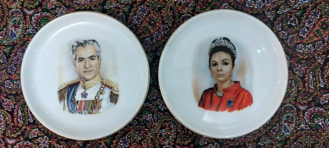 نعلبکی شاه و فرح|صنایع دستی و سایر لوازم تزئینی|تهران, آذربایجان|دیوار