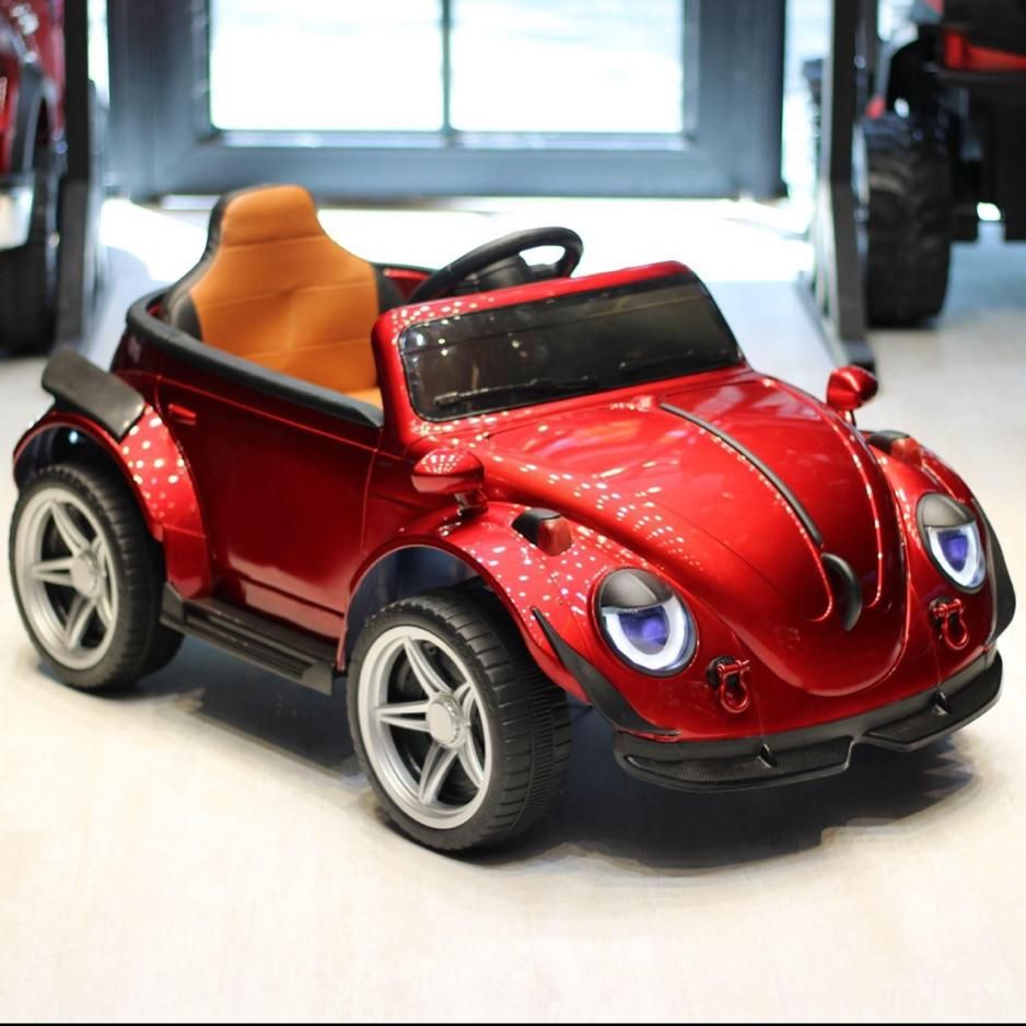 ماشین شارژی فولکس بیتل قورباغهای (موتور شارژی)|اسباببازی بچه|مشهد, آبکوه|دیوار