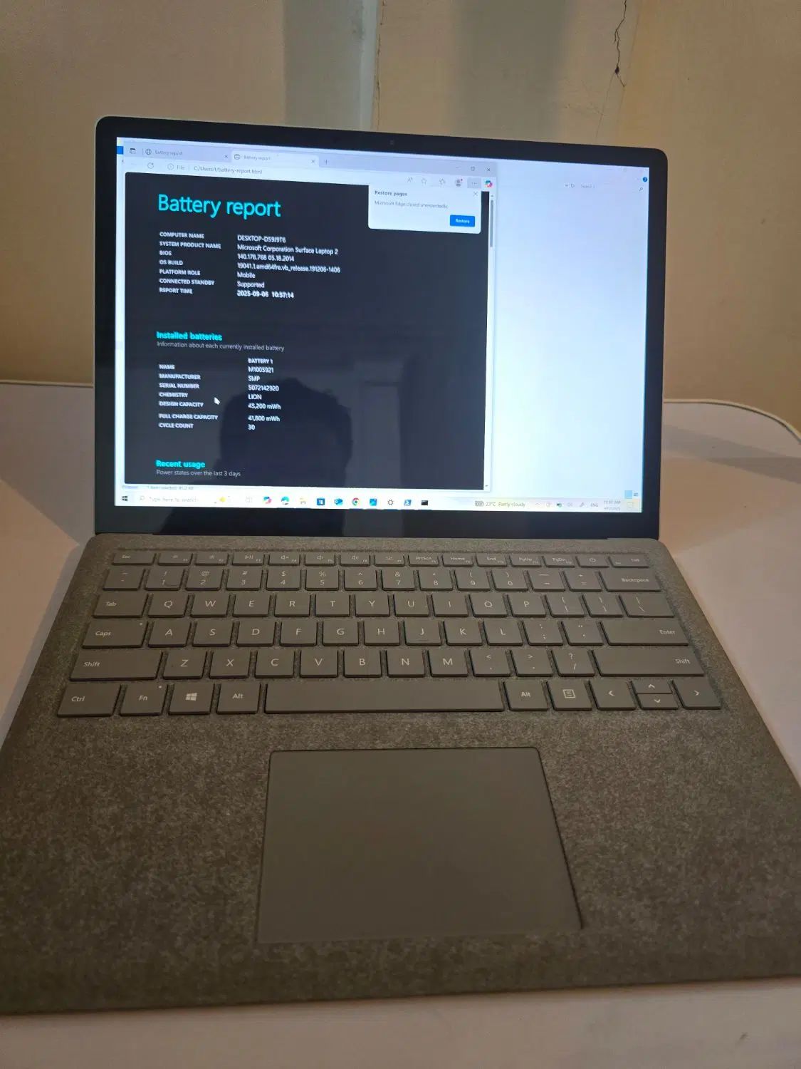 لپ‌تاپ مایکروسافتSurface laptop 2|رایانه همراه|کرج, عظیمیه|دیوار