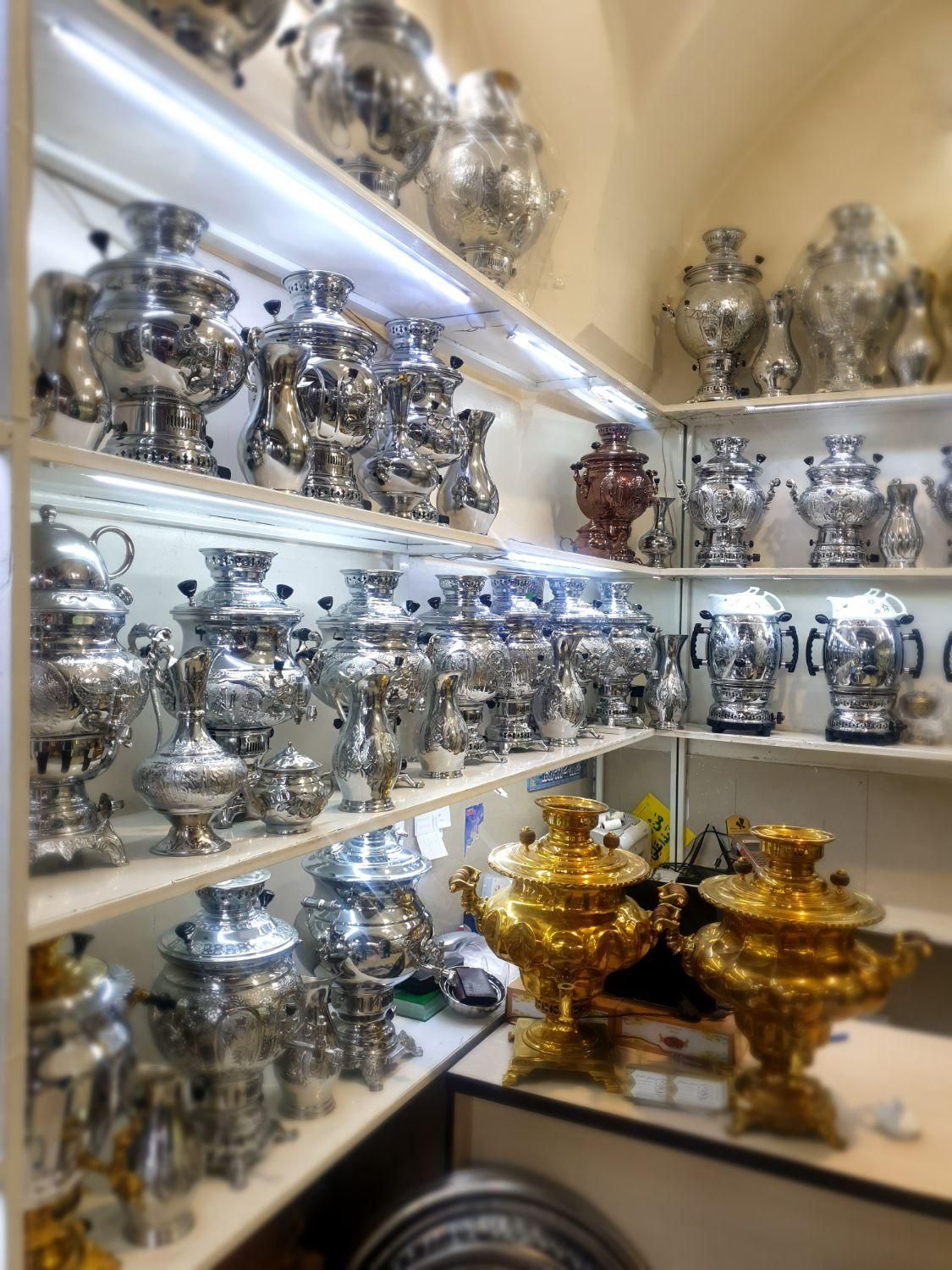 te کارگاهda3 سماور گازی برنجی برقی ذغالی زغالی|سماور، چایساز، قهوهساز|اصفهان, دستگرده|دیوار