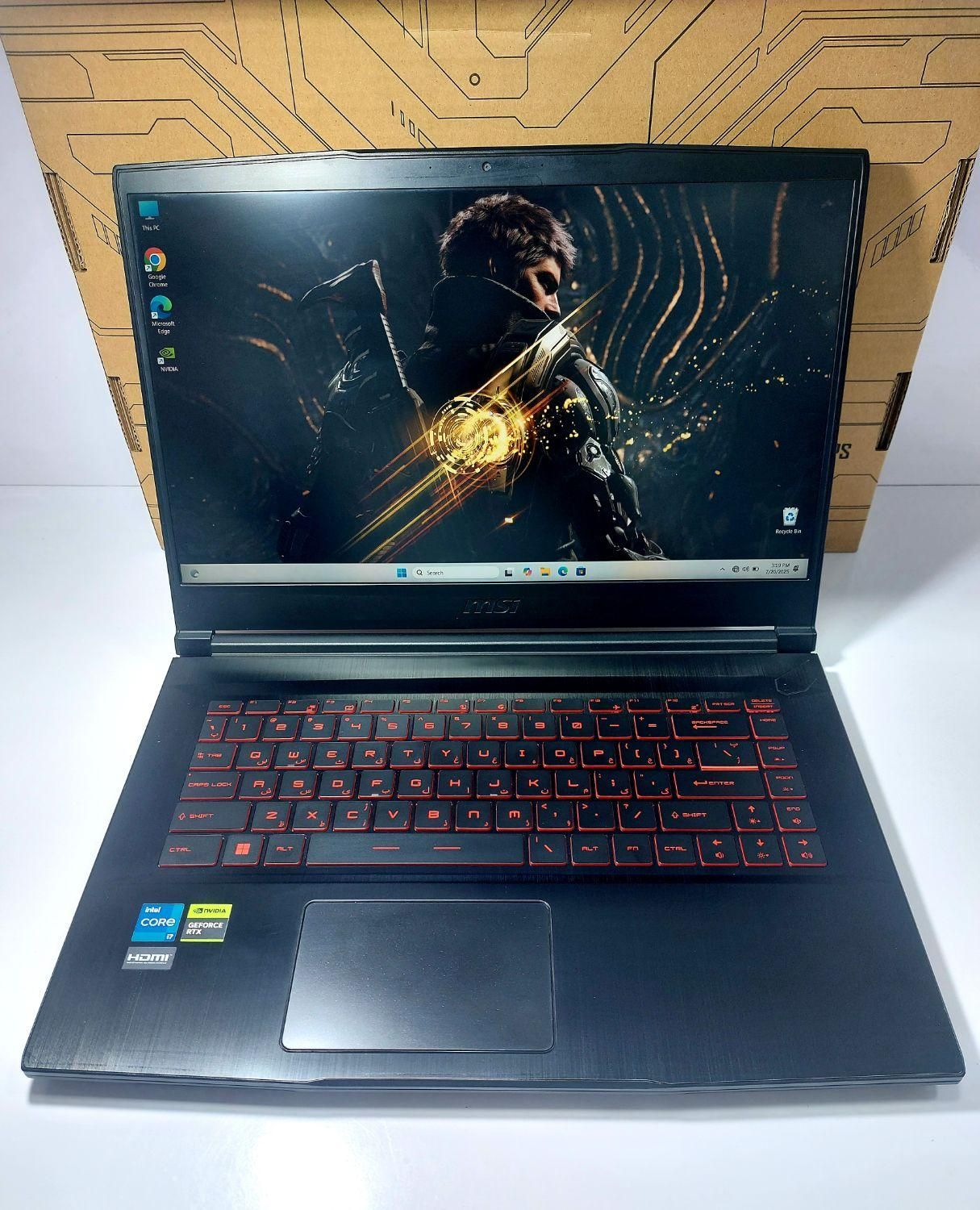 لپ تاپ MSI GAMING i7 11800H در حد نو|رایانه همراه|تهران, میدان ولیعصر|دیوار