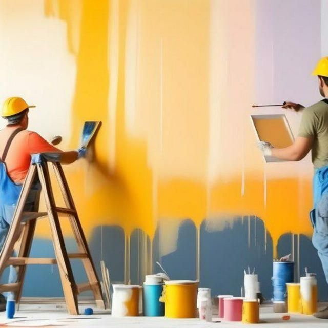 نقاشی ساختمانی رنگکاری رنگ آمیزی ساختمان|خدمات پیشه و مهارت|مشهد, شهید فرامرز عباسی|دیوار