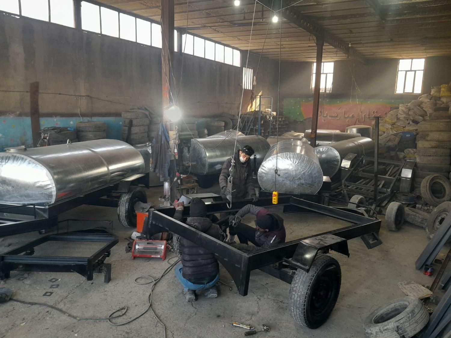 تانکر شاسی دار تانکرچرخدار فلزی کد606006|مصالح و تجهیزات ساختمان|بوشهر, |دیوار