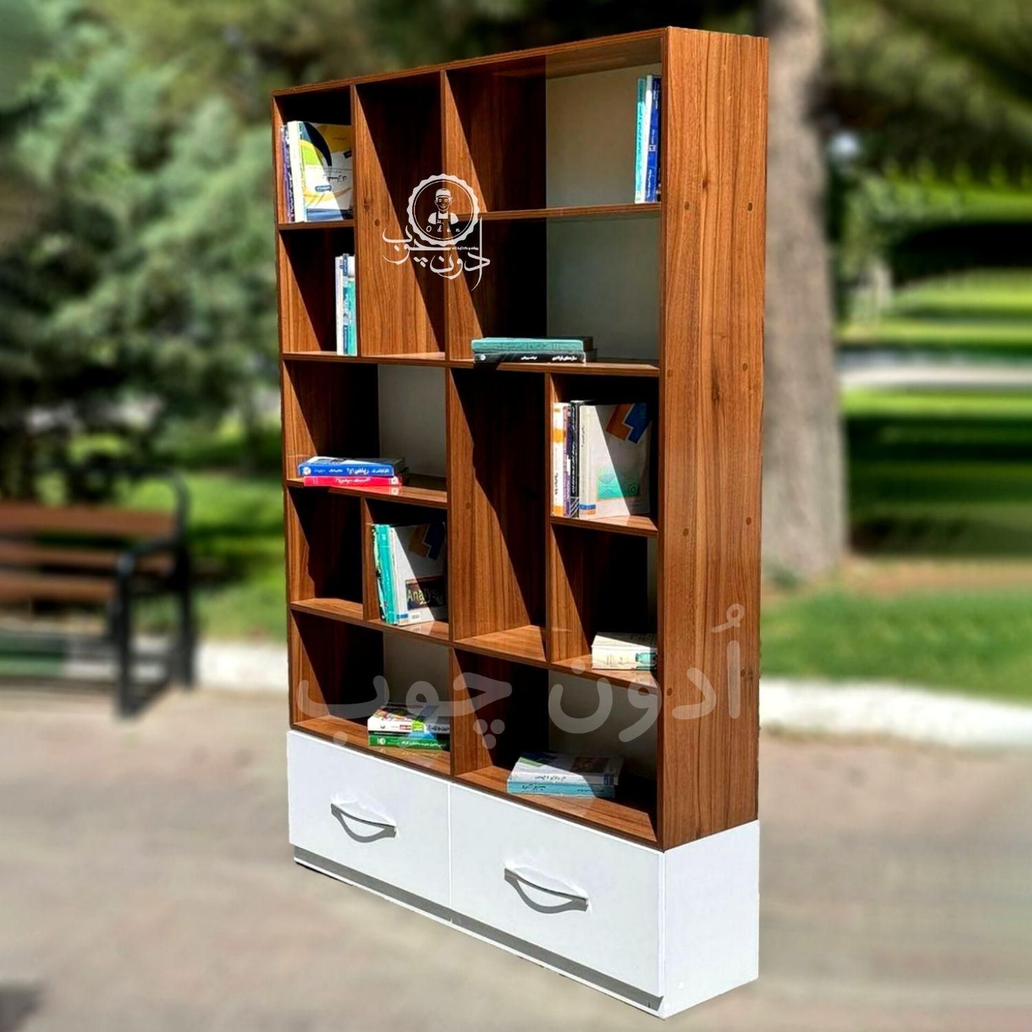 کتاب خانه کشو دار مدل آناهیتا|کتابخانه، شلف، قفسههای دیواری|تبریز, |دیوار