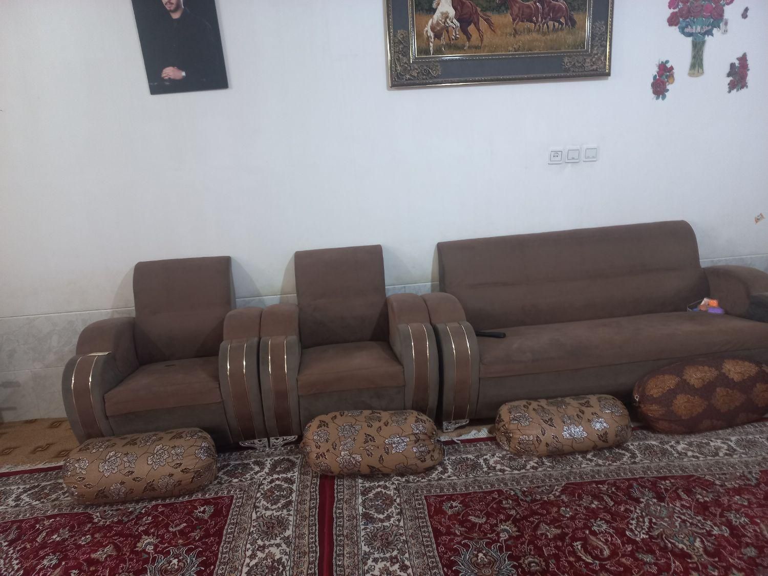 مبل هفت نفره سالم|مبلمان خانگی و میز عسلی|شیراز, فاضل|دیوار