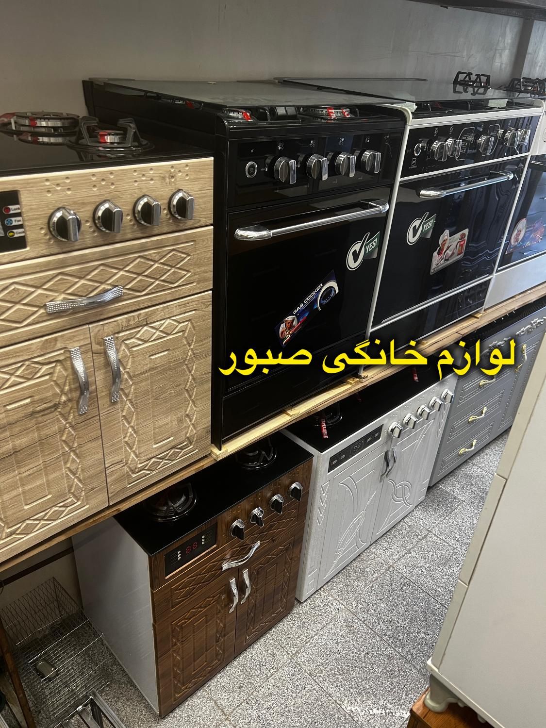 اجاق گاز طرح فر لعابی و کابینتی ام دی اف/صفحه شیشه|اجاق گاز و لوازم برقی پخت‌وپز|تهران, جیحون|دیوار
