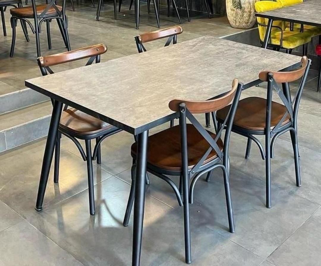 صندلی و میز فلزی و چوبی ایلیکا مدرن|میز و صندلی غذاخوری|تهران, شهید رجایی|دیوار