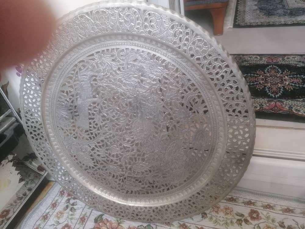 سینی مس قلم کاری اصفهان|صنایع دستی و سایر لوازم تزئینی|تهران, آذری|دیوار