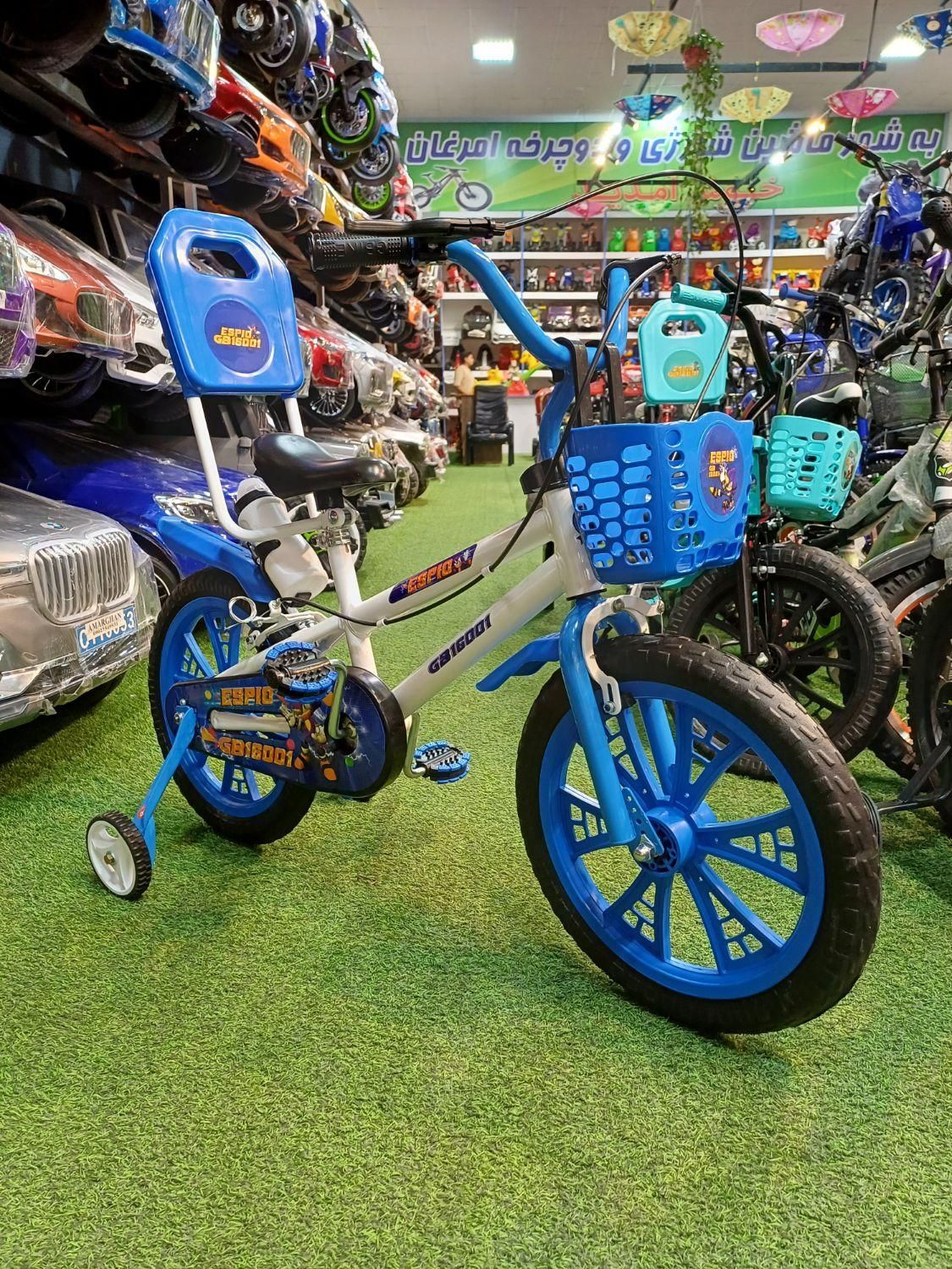 سه چرخه جدید مدل اسپینو(دوچرخ) ترمز دار با پشتی|اسباببازی بچه|مشهد, توس (بلوار توس)|دیوار