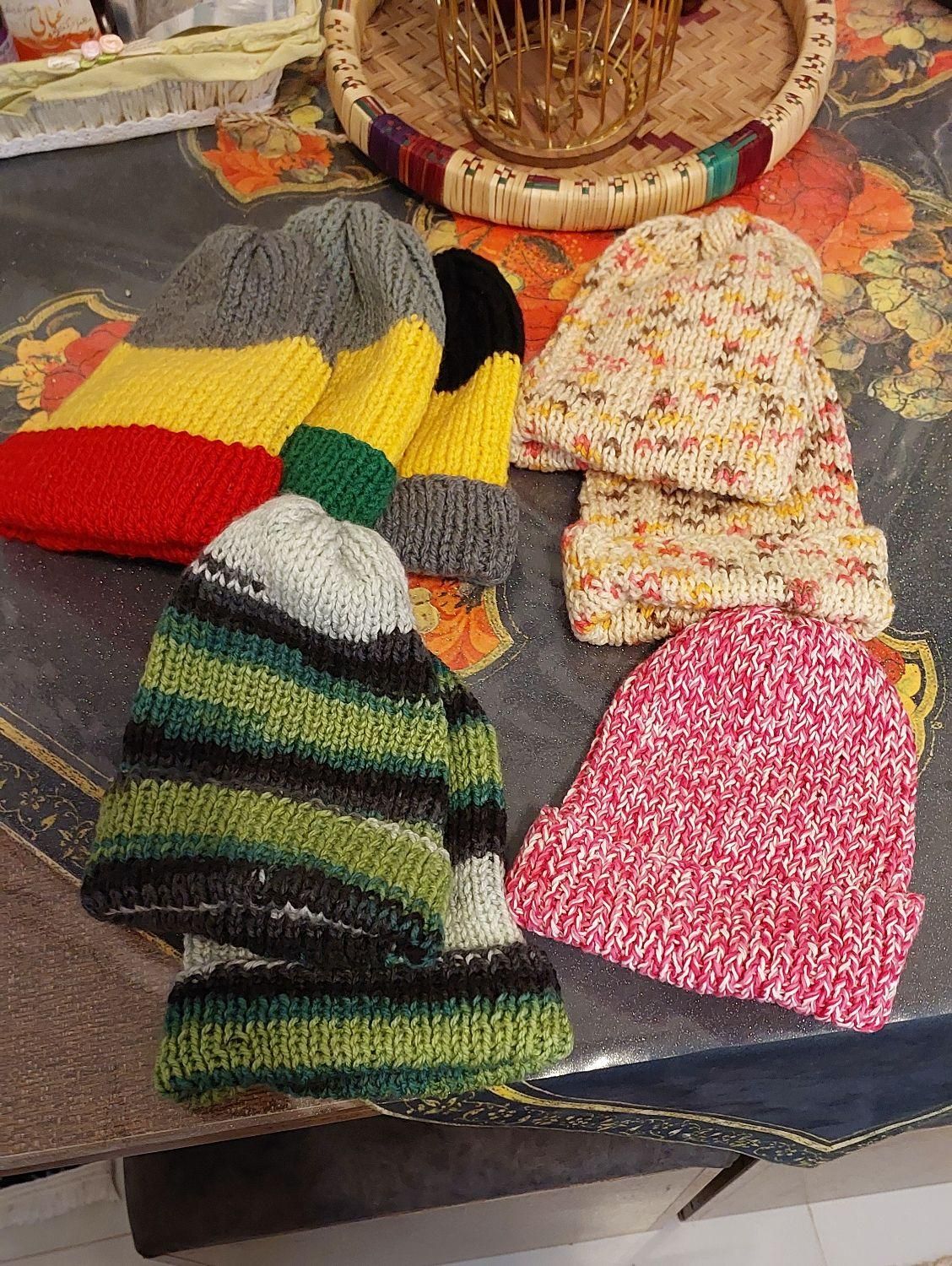 شال وکلاه دستبافت با کاموای ترک|لباس|قم, دورشهر|دیوار