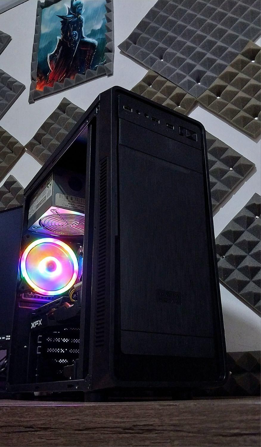 کیس گیمینگ/رم 16 گیگ/گرافیک RX580/بازیهای روز دنیا|رایانه رومیزی|قرچک, |دیوار